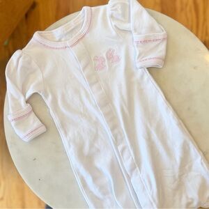 NB-3m Magnolia Baby Pima Converter Gown Bunnies Easter